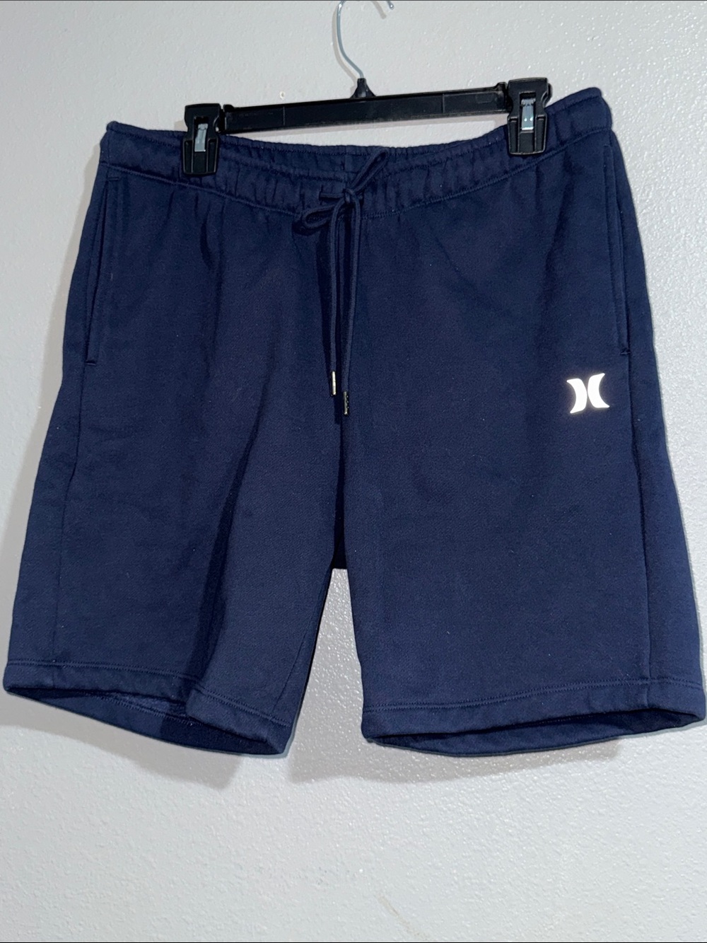 Hurley Men's Navy Drawstring Fleece Shorts